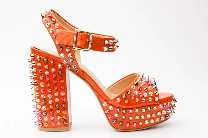 Vinci Leather Sandals The Tampico Orange Patent Leather Spike Platform Heel Sandal 8211 Women Vinci Leather Sandals The Tampico Orange Patent Leather Spike Platform Heel Sandal 8211 Women