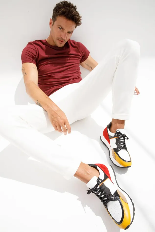 Vinci Leather Sneakers The Covelo White Leather Sneaker 8211 Men