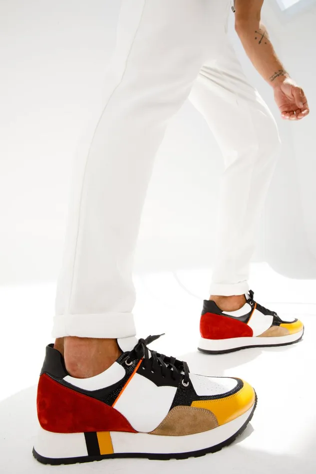 Vinci Leather Sneakers The Covelo White Leather Sneaker 8211 Men