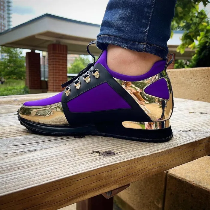 Vinci Leather Sneakers The Emir Purple Leather Sneaker Limited Edition 8211 Men