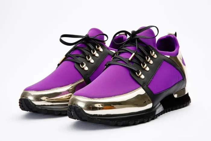 Vinci Leather Sneakers The Emir Purple Leather Sneaker Limited Edition 8211 Men