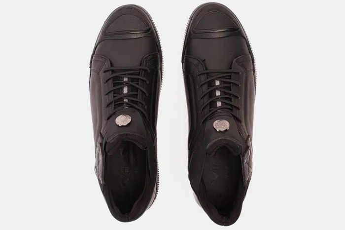 Vinci Leather Sneakers The Mumbai Black Leather Sneaker 8211 Men