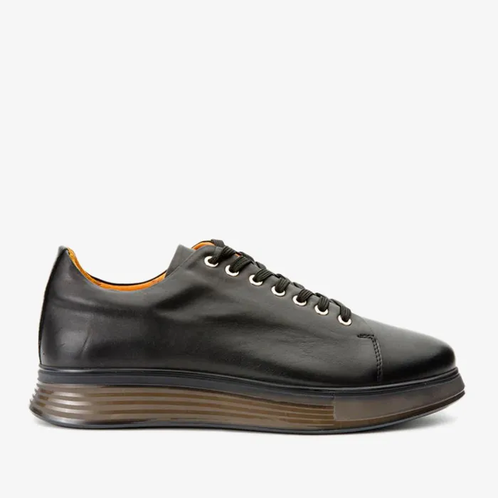Vinci Leather Sneakers The Peklin Black Leather Sneaker 8211 Men