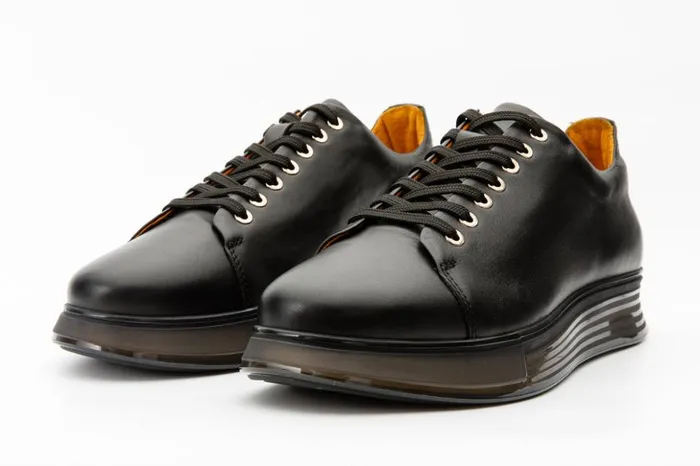 Vinci Leather Sneakers The Peklin Black Leather Sneaker 8211 Men