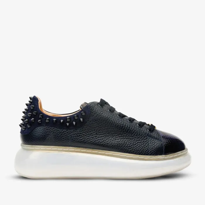 Vinci Leather Sneakers The Venezia Dark Blue Leather Sneaker 8211 Women
