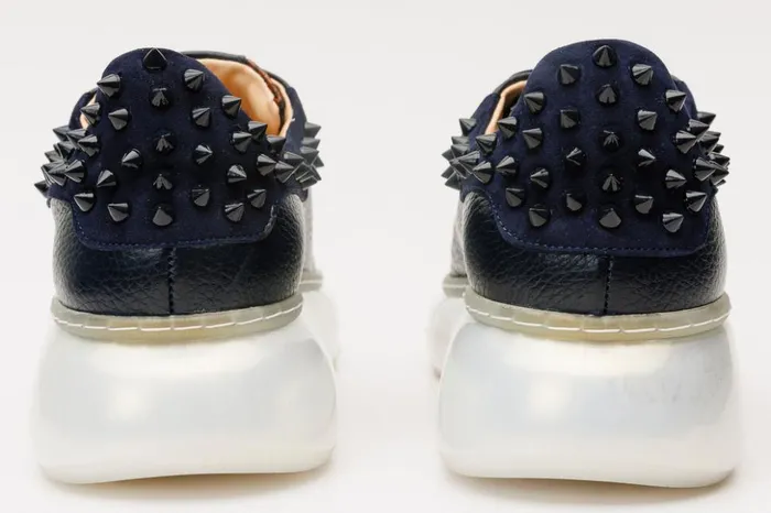 Vinci Leather Sneakers The Venezia Dark Blue Leather Sneaker 8211 Women