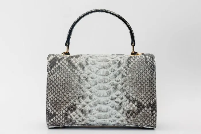 Vinci Leather Women Bags The Queen Natural Pythn Leather Hanbag 8211 Women