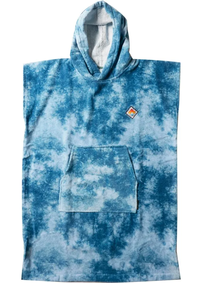 Vissla Changing Towel Poncho Blt 8211 Blue Tie Dye Men Vissla Accessories