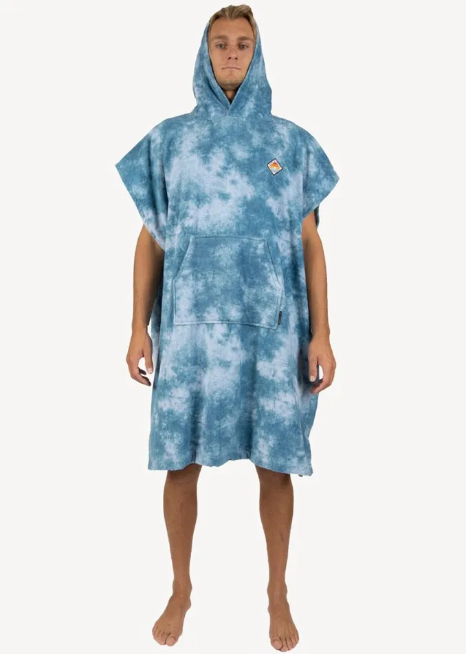 Vissla Changing Towel Poncho Blt 8211 Blue Tie Dye Men Vissla Accessories