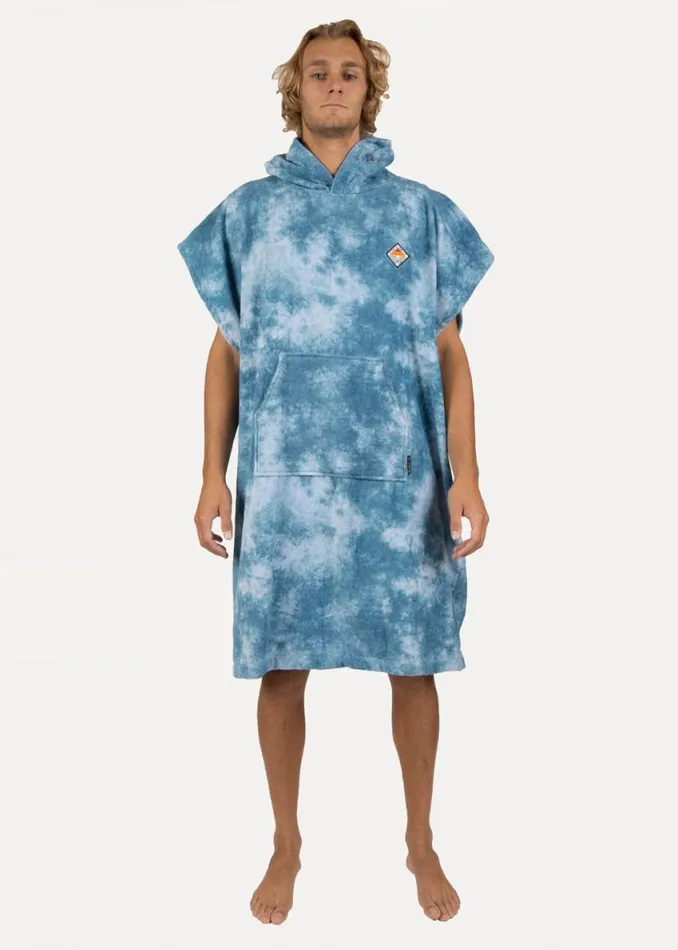 Vissla Changing Towel Poncho Blt 8211 Blue Tie Dye Men Vissla Accessories