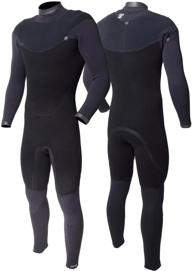 Vissla X Axxe 33 U Zip Full Wetsuit Black Men Vissla Wetsuits