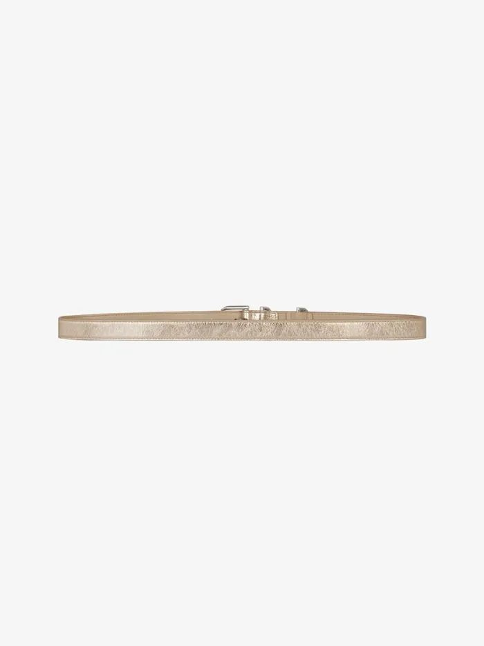 Voyou Belt In Laminated Leather Dusty Golden Women Givenchy Belts