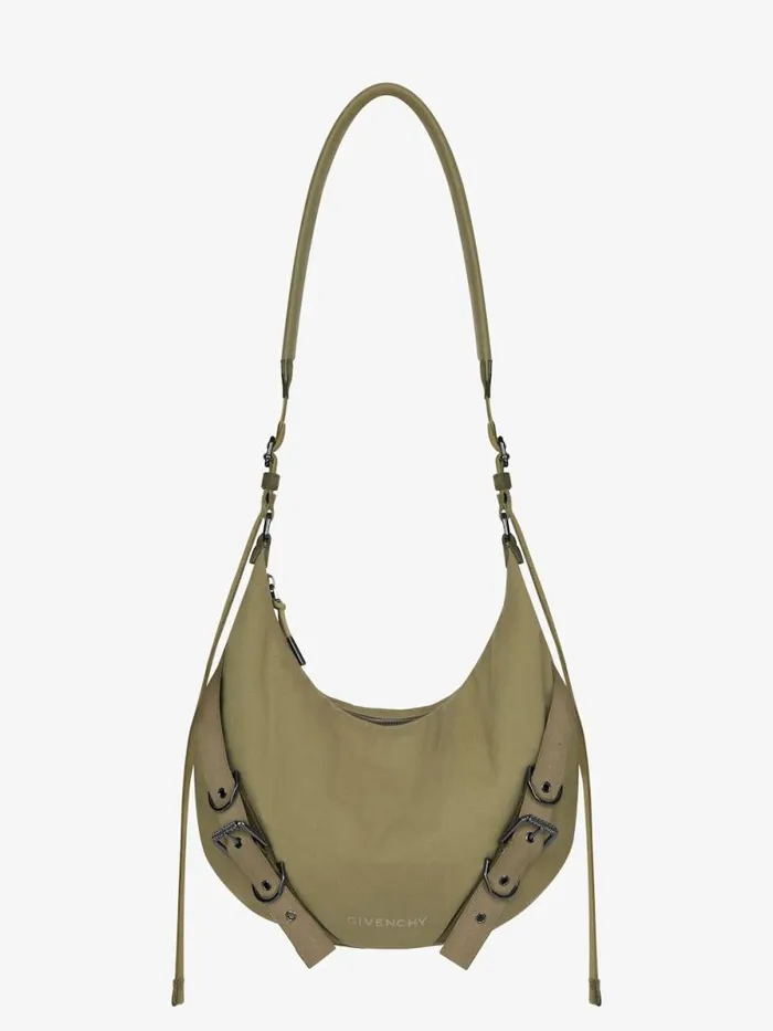 Voyou Crossbody Bag In Canvas Khaki Men Givenchy Crossbody Bags