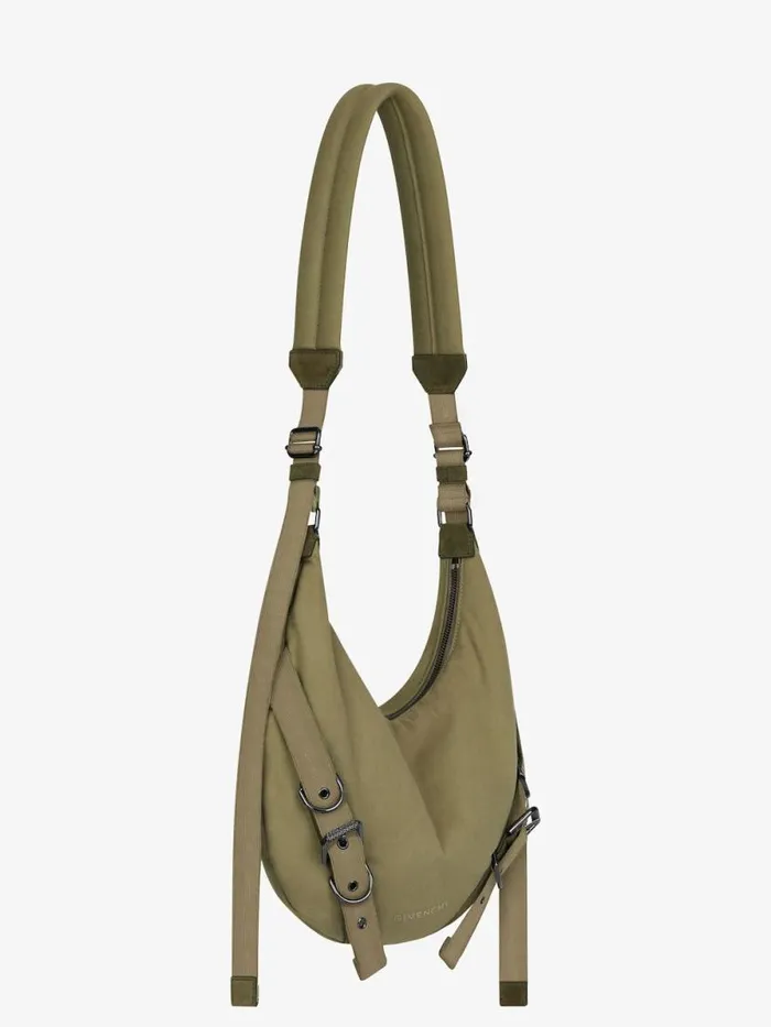 Voyou Crossbody Bag In Canvas Khaki Men Givenchy Crossbody Bags