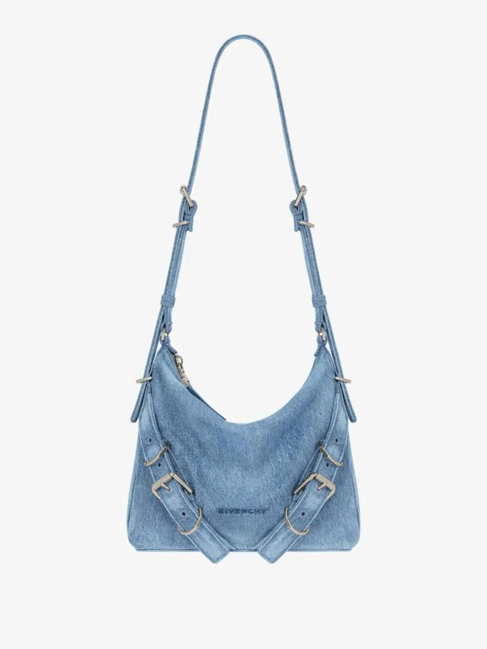 Voyou Crossbody Bag In Washed Denim Medium Blue Women Givenchy Crossbody Bags Voyou Crossbody Bag In Washed Denim Medium Blue Women Givenchy Crossbody Bags