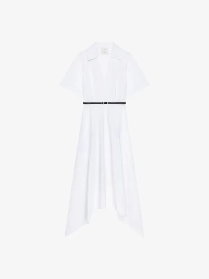 Voyou Dress In Poplin White Women Givenchy Dresses