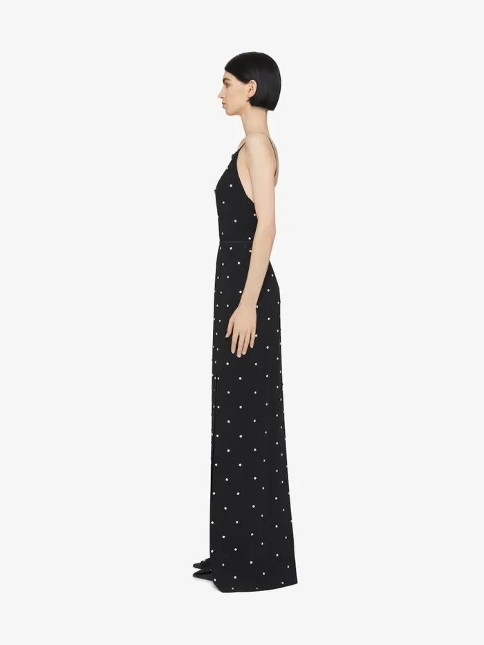 Voyou Evening Dress In Crepe And Satin With Crystals Black Women Givenchy Dresses