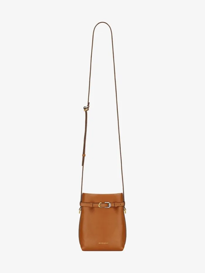 Voyou Phone Pouch In Leather Soft Tan Women Givenchy Micro Bags