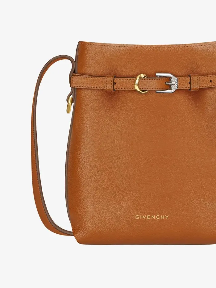 Voyou Phone Pouch In Leather Soft Tan Women Givenchy Micro Bags