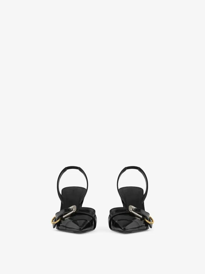 Voyou Slingbacks In Leather Black Women Givenchy Heels