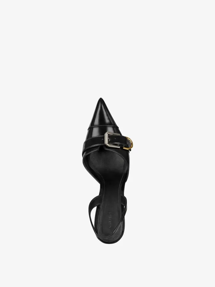 Voyou Slingbacks In Leather Black Women Givenchy Heels