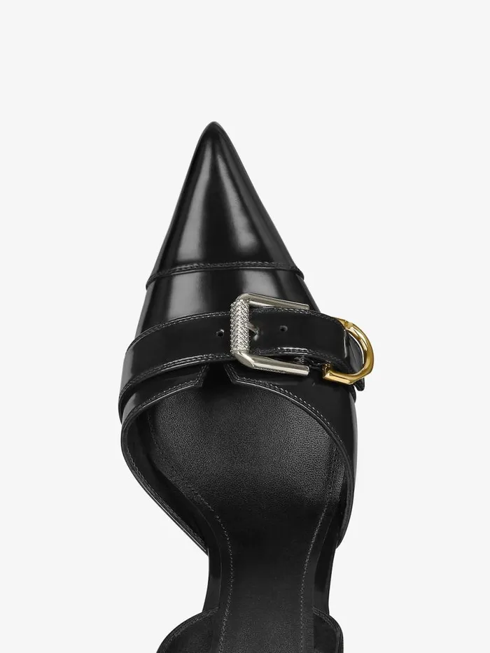 Voyou Slingbacks In Leather Black Women Givenchy Heels