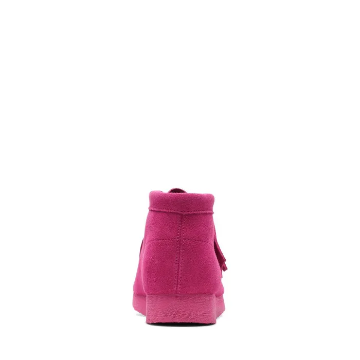Wallabee Boot Older Hot Pink Suede Kids Clarks Originals