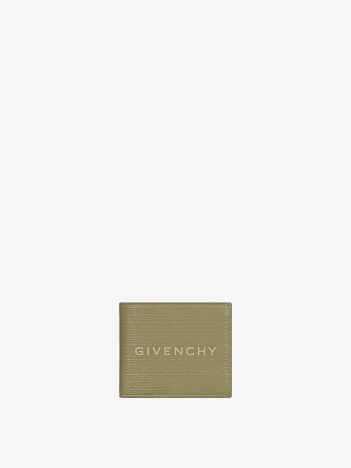 Wallet In 4g Micro Leather Khaki Men Givenchy Wallets and Card Holders