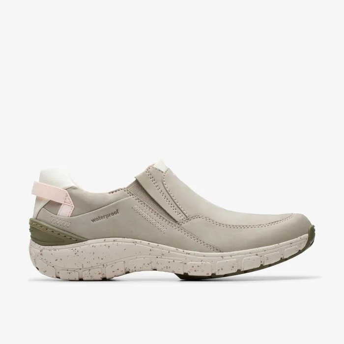 Wave Plateau Stone Nubuck Women Clarks Sneakers