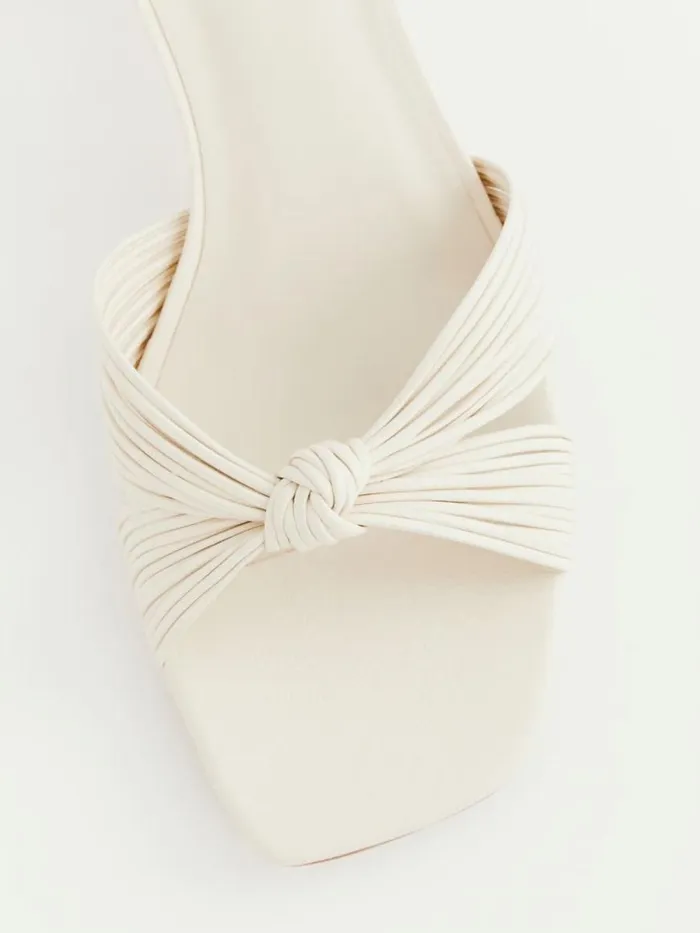 WeddingsShoes The Reformation Emily Mignon Sandal Almond