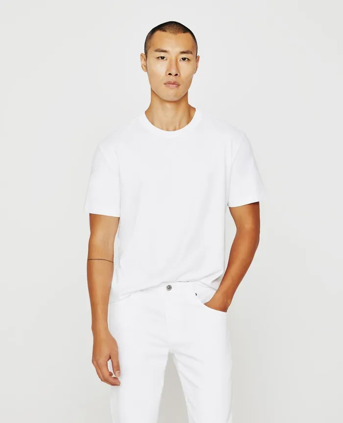 Wesley Crew True White Men AG Jeans Tees Wesley Crew True White Men AG Jeans Tees