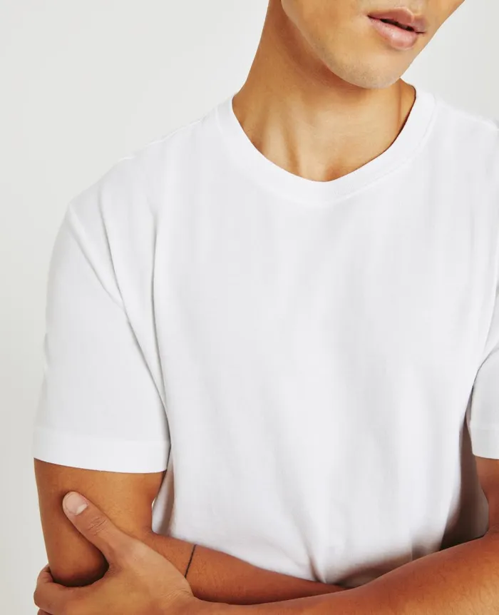 Wesley Crew True White Men AG Jeans Tees Wesley Crew True White Men AG Jeans Tees