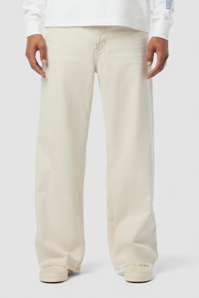 Wide Leg Men Hudson Jeans Luca Wide Leg Jean White Sands