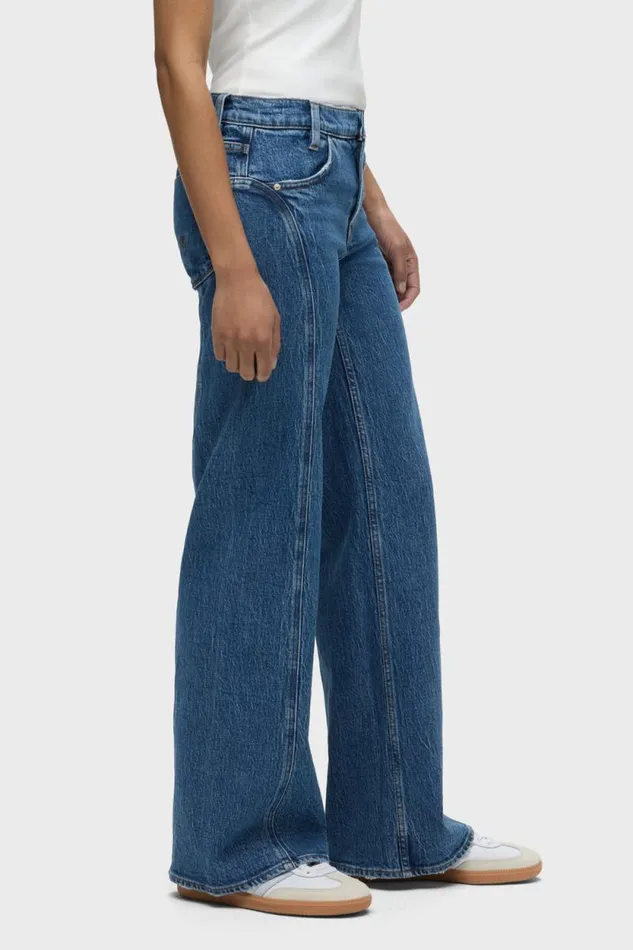 Wide Leg Women Hudson Jeans Lexi MidRise Seamed Wide Leg Salt Lake Wide Leg Women Hudson Jeans Lexi MidRise Seamed Wide Leg Salt Lake