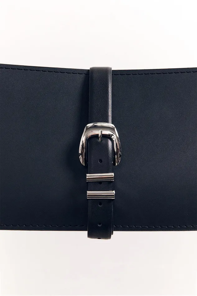 WINDSOR BLACK LEATHER BELT Women DISSH Belts