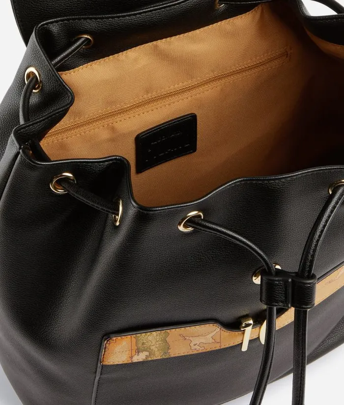 Woman Backpacks Bucket and Belt Bags Alviero Martini Innovative Vision Backpack Black