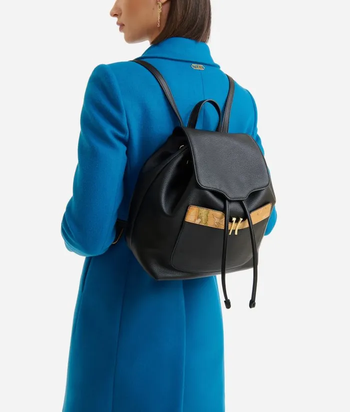 Woman Backpacks Bucket and Belt Bags Alviero Martini Innovative Vision Backpack Black