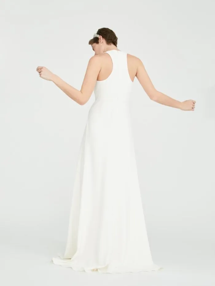 Woman Cady Dress Milk Maxmara Bridal Clothing Woman Cady Dress Milk Maxmara Bridal Clothing