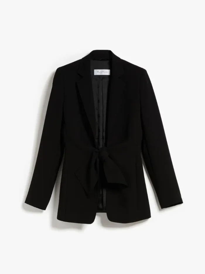 Woman Cady Jacket With Bow Black Maxmara Suit Woman Cady Jacket With Bow Black Maxmara Suit