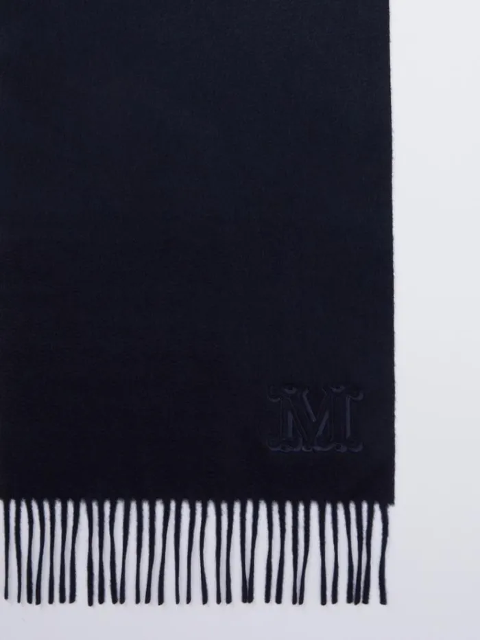 Woman Cashmere Stole Black Maxmara Scarves And Foulards Woman Cashmere Stole Black Maxmara Scarves And Foulards