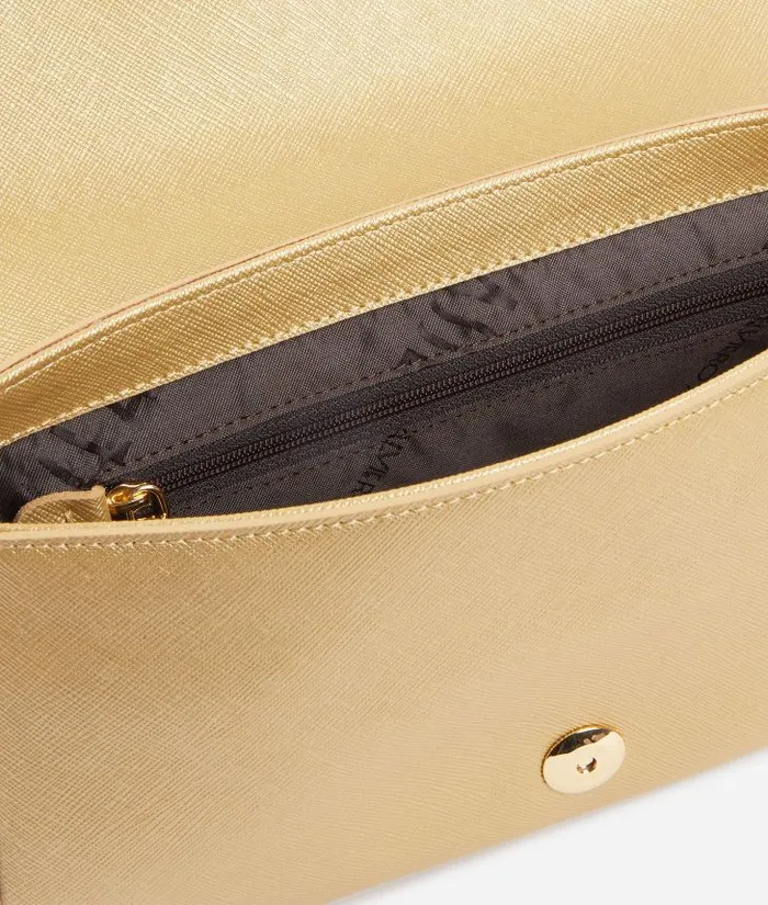 Woman Crossbody Bags Alviero Martini Flying City Flap Crossbody Bag Bright Gold