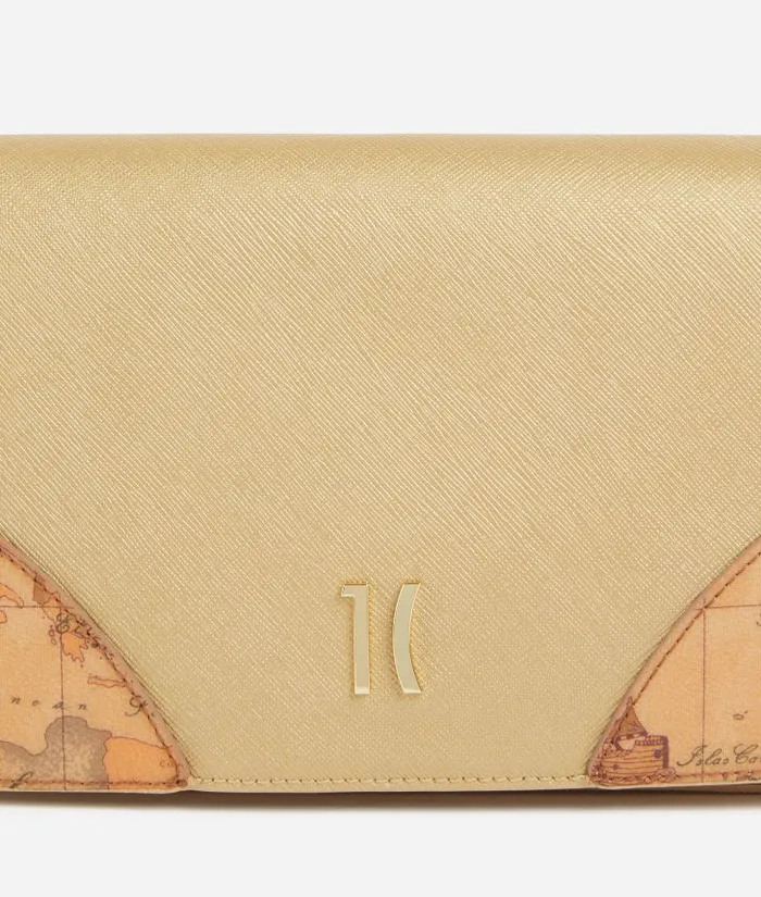Woman Crossbody Bags Alviero Martini Flying City Flap Crossbody Bag Bright Gold
