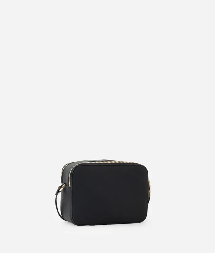 Woman Crossbody Bags Alviero Martini Journey Geo Small TwoZip Reporter Crossbody Bag Black