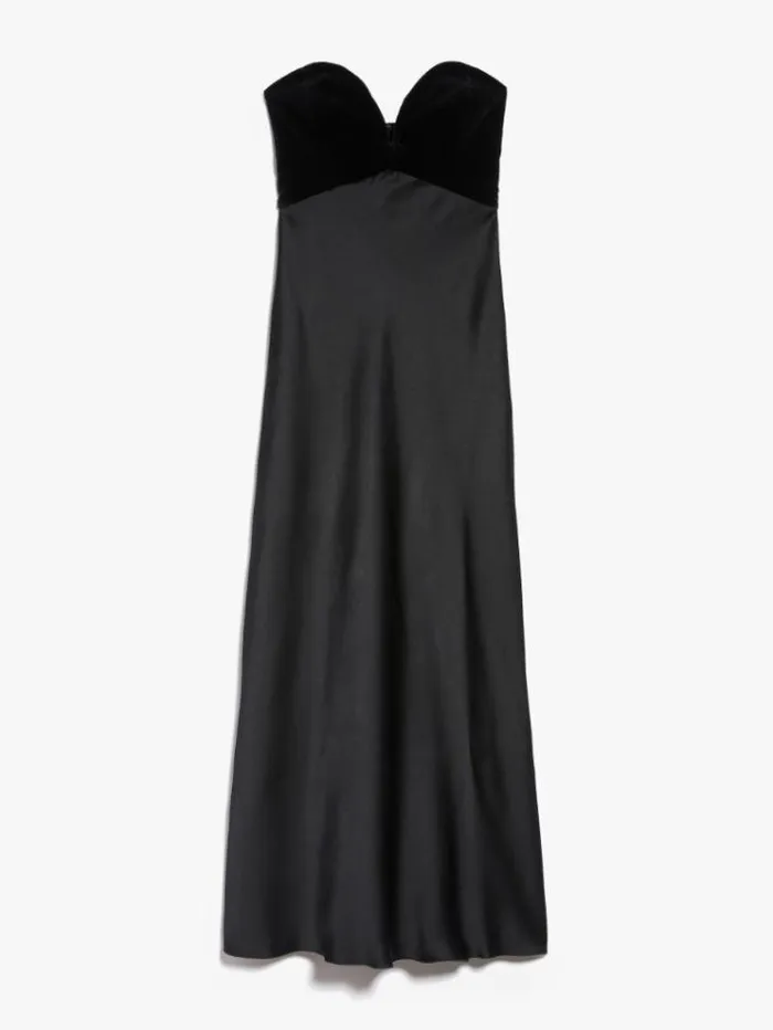 Woman Envers Satin Bustier Dress Black Maxmara Dresses
