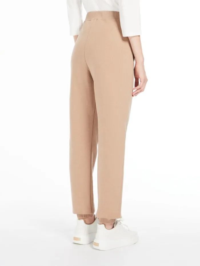 Woman Fleece Joggers Honey Maxmara Trousers Woman Fleece Joggers Honey Maxmara Trousers