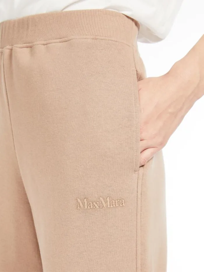 Woman Fleece Joggers Honey Maxmara Trousers Woman Fleece Joggers Honey Maxmara Trousers