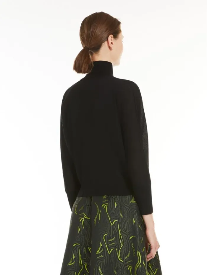 Woman Lightweight Wool Turtleneck Black Maxmara Knitwear And Sweatshirts Woman Lightweight Wool Turtleneck Black Maxmara Knitwear And Sweatshirts