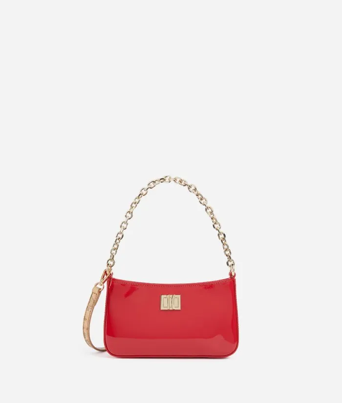Woman Mini Bags and Pouches Alviero Martini Winter Spirit Pouch With Chain And Crossbody Strap Red Woman Mini Bags and Pouches Alviero Martini Winter Spirit Pouch With Chain And Crossbody Strap Red