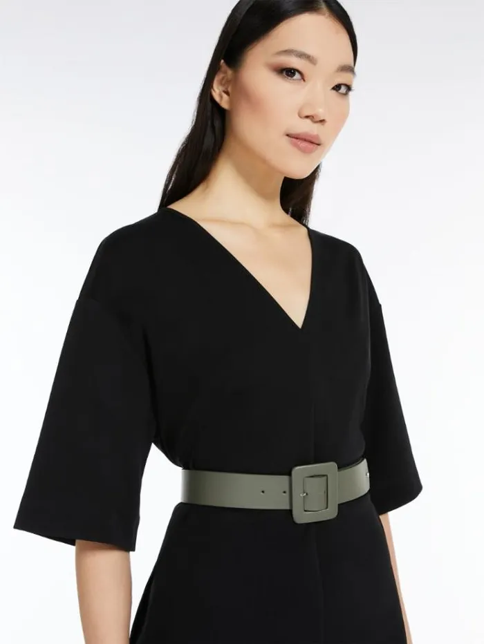 Woman Nappa Leather Belt Kaki Maxmara Belts Woman Nappa Leather Belt Kaki Maxmara Belts