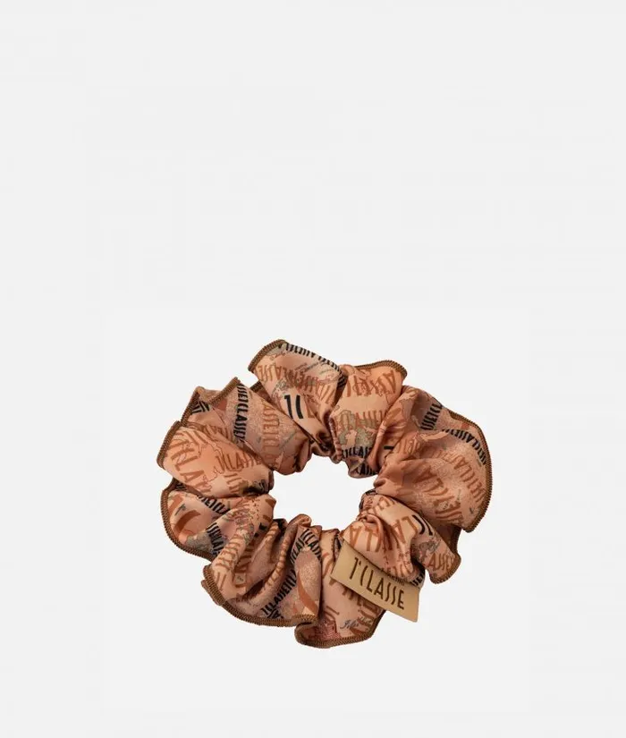 Woman Other Accessories Alviero Martini Large Hair Tie With Logomania Print Geo Classic